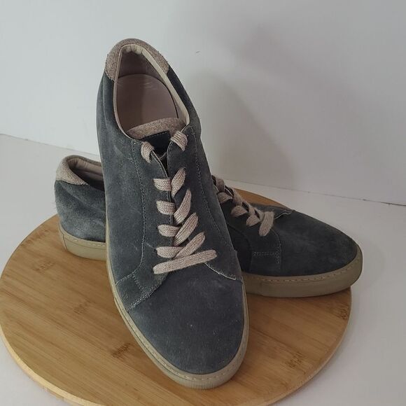 Brunello Cucinelli Men's Blue Suede Sneakers Size EU 45 - Picture 1 of 13